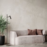 Lampadaire LED métal 138,7 cm de haut noir 730 lm...