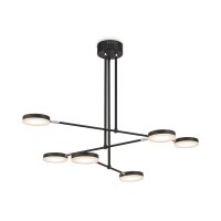 Deckenlampe Metall LED verstellbar Schwarz 2500 lm
