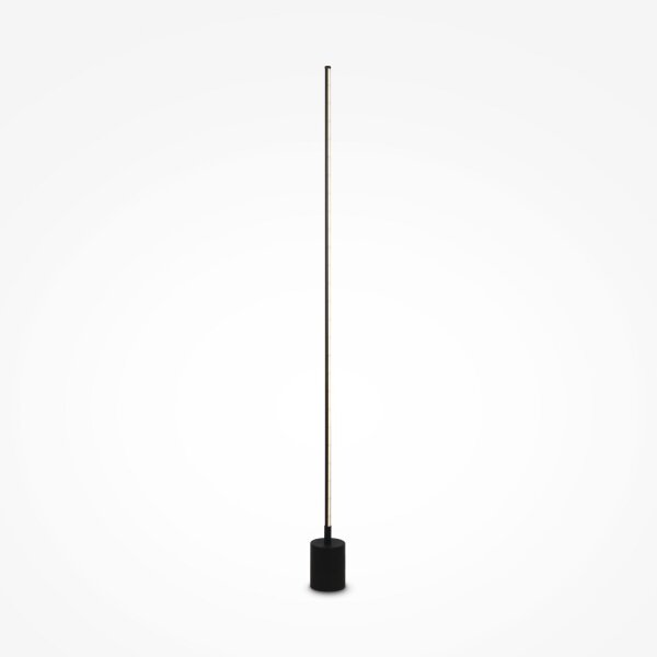Lampadaire LED à intensité variable Métal 145 cm de haut Noir