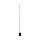Lampadaire LED à intensité variable Métal 145 cm de haut Noir
