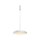 LED Hängelampe Metall rund D: 40 cm H: max. 347 cm Weiß