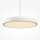 LED Hängelampe Metall rund D: 40 cm H: max. 347 cm Weiß