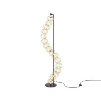 Lampadaire LED métal 154,7 cm de haut en or 3000...