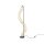 Stehlampe LED Metall 154,7 cm hoch in Gold 3000 lm LEON