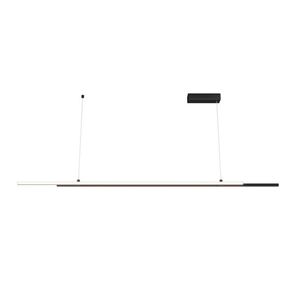 LED Hängeleuchte Aluminium H: max. 120 cm Schwarz LINA
