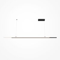 LED Hängeleuchte Aluminium H: max. 120 cm Schwarz LINA