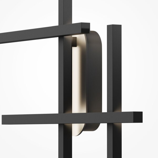 Applique LED aluminium hauteur 78 cm noir 750 lm LINA