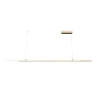 LED Pendelleuchte Aluminium H: max. 120 cm in Messing