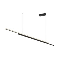 LED Pendelleuchte Aluminium H: max. 305,5 cm Schwarz