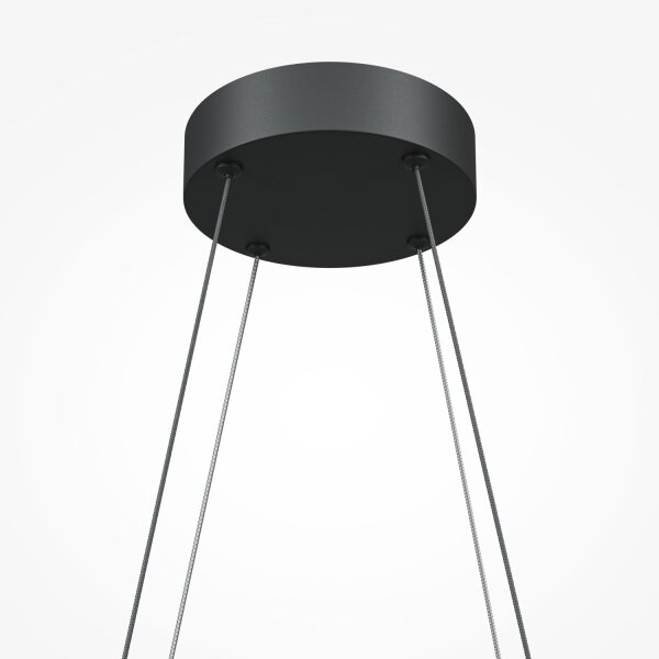 LED Hängelampe Aluminium H: max. 307 cm Schwarz 800 lm