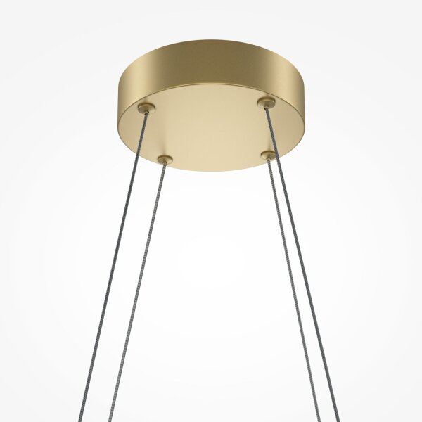 LED Pendelleuchte Aluminium H: max. 305,7 cm in Messing
