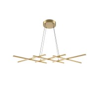Suspension LED aluminium H : max. 305,7 cm en laiton
