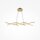 LED Pendelleuchte Aluminium H: max. 305,7 cm in Messing