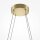 LED Pendelleuchte Aluminium H: max. 305,7 cm in Messing