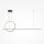 Suspension LED aluminium avec changement de couleur 3000-4000 K