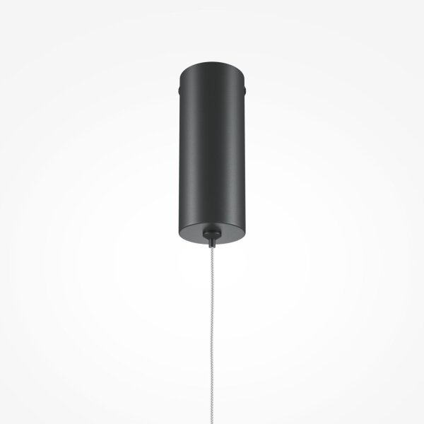 Suspension LED Aluminium rond D : 1,7 cm Noir LINA
