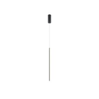 LED Pendelleuchte Aluminium rund D: 1,7 cm Schwarz LINA