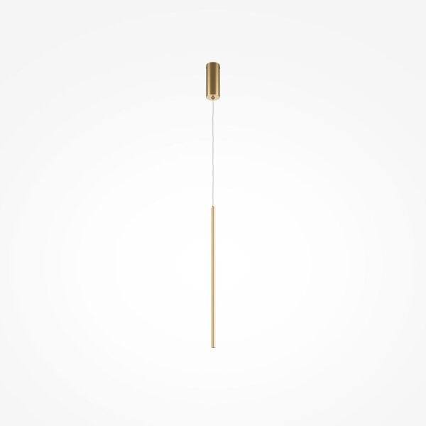 LED Pendelleuchte Aluminium D: 1,7 cm rund in Messing