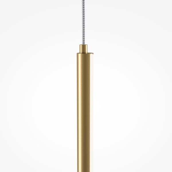 LED Pendelleuchte Aluminium D: 1,7 cm rund in Messing
