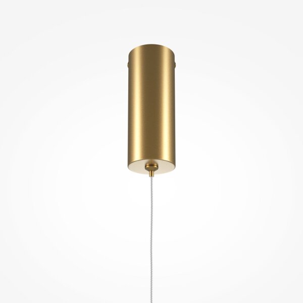 LED Pendelleuchte Aluminium D: 1,7 cm rund in Messing