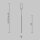 Suspension LED Aluminium D : 1,7 cm H : max. 415 cm