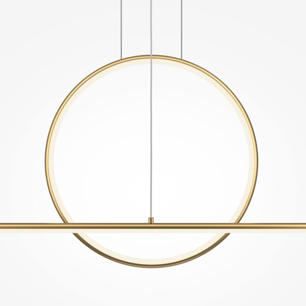 Suspension LED aluminium H : max. 344 cm en laiton