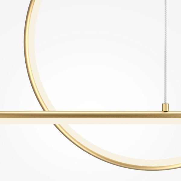 Suspension LED aluminium H : max. 344 cm en laiton