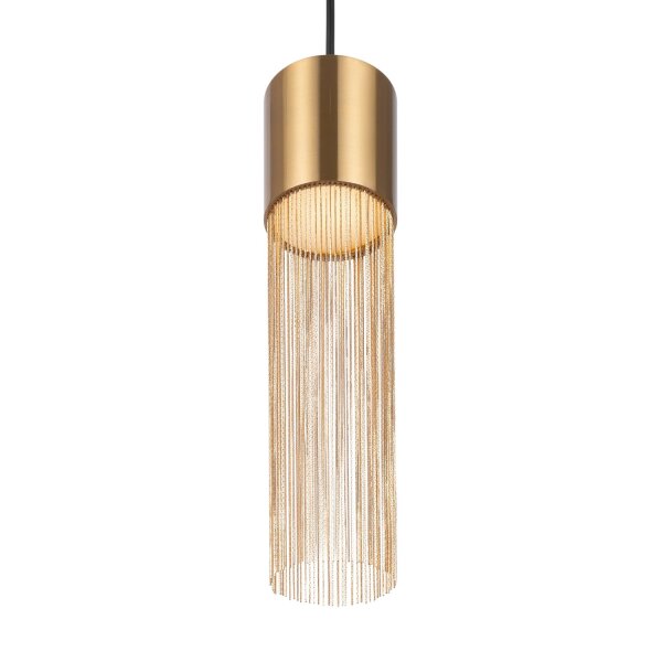 LED Hängeleuchte Metall D: 8 cm rund H: max. 132 cm LIV