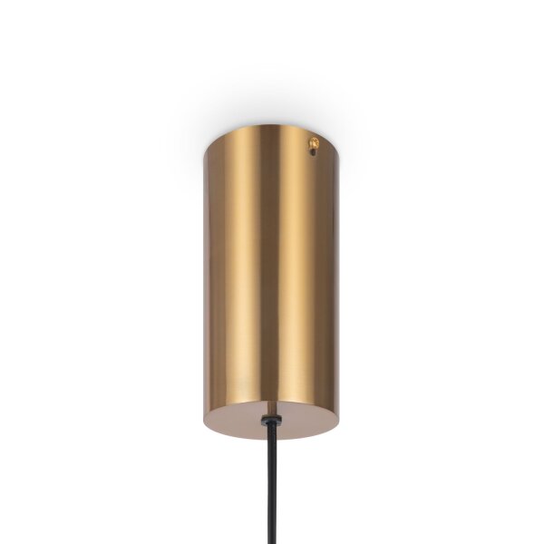 LED Hängeleuchte Metall D: 8 cm rund H: max. 132 cm LIV