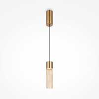 LED Hängeleuchte Metall D: 8 cm rund H: max. 132 cm LIV
