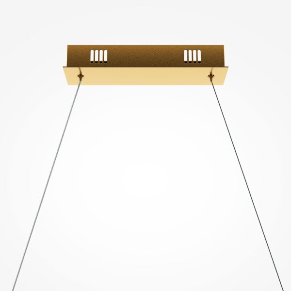 LED Pendelleuchte Metall H: max. 311,1 cm in Messing