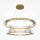LED Kristall Kronleuchter Metall D: 80,5 cm rund Modern