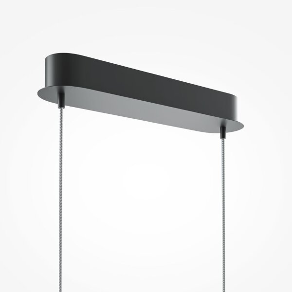 LED Hängeleuchte Metall H: max. 305,7 cm Schwarz 800 lm