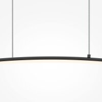 LED Hängeleuchte Metall H: max. 305,7 cm Schwarz 800 lm