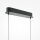 LED Hängeleuchte Metall H: max. 305,7 cm Schwarz 800 lm