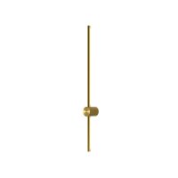 Applique murale métal LED 90 cm de haut en laiton...