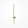 Wandlampe Metall LED 90 cm hoch in Messing länglich MAX