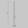 Wandlampe Metall LED 90 cm hoch in Messing länglich MAX