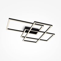 Plafonnier LED Métal Noir 2900 lm Moderne MIA