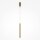 LED Hängeleuchte Aluminium rund Ø 3 cm H: max. 340 cm