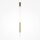 LED Hängeleuchte Aluminium rund D: 3 cm H: max. 345 cm