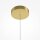 Suspension LED aluminium H : max. 312 cm en or SIRI