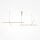 Hängelampe LED Aluminium H: max. 310 cm in Gold 1900 lm