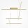 Hängelampe LED Aluminium H: max. 310 cm in Gold 1900 lm