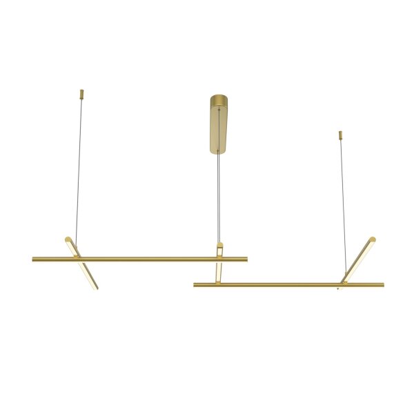 Pendelleuchte LED Aluminium H: max. 310 cm in Gold SIRI
