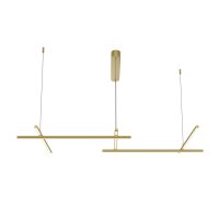 Pendelleuchte LED Aluminium H: max. 310 cm in Gold SIRI