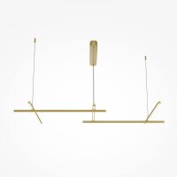 Pendelleuchte LED Aluminium H: max. 310 cm in Gold SIRI