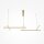 Pendelleuchte LED Aluminium H: max. 310 cm in Gold SIRI