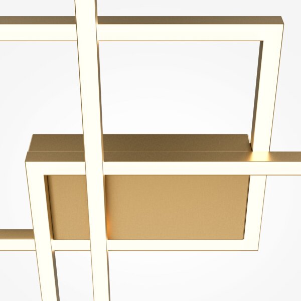 LED Deckenleuchte Metall in Gold 4300 lm Modern TANJA