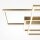 LED Deckenleuchte Metall in Gold 4300 lm Modern TANJA